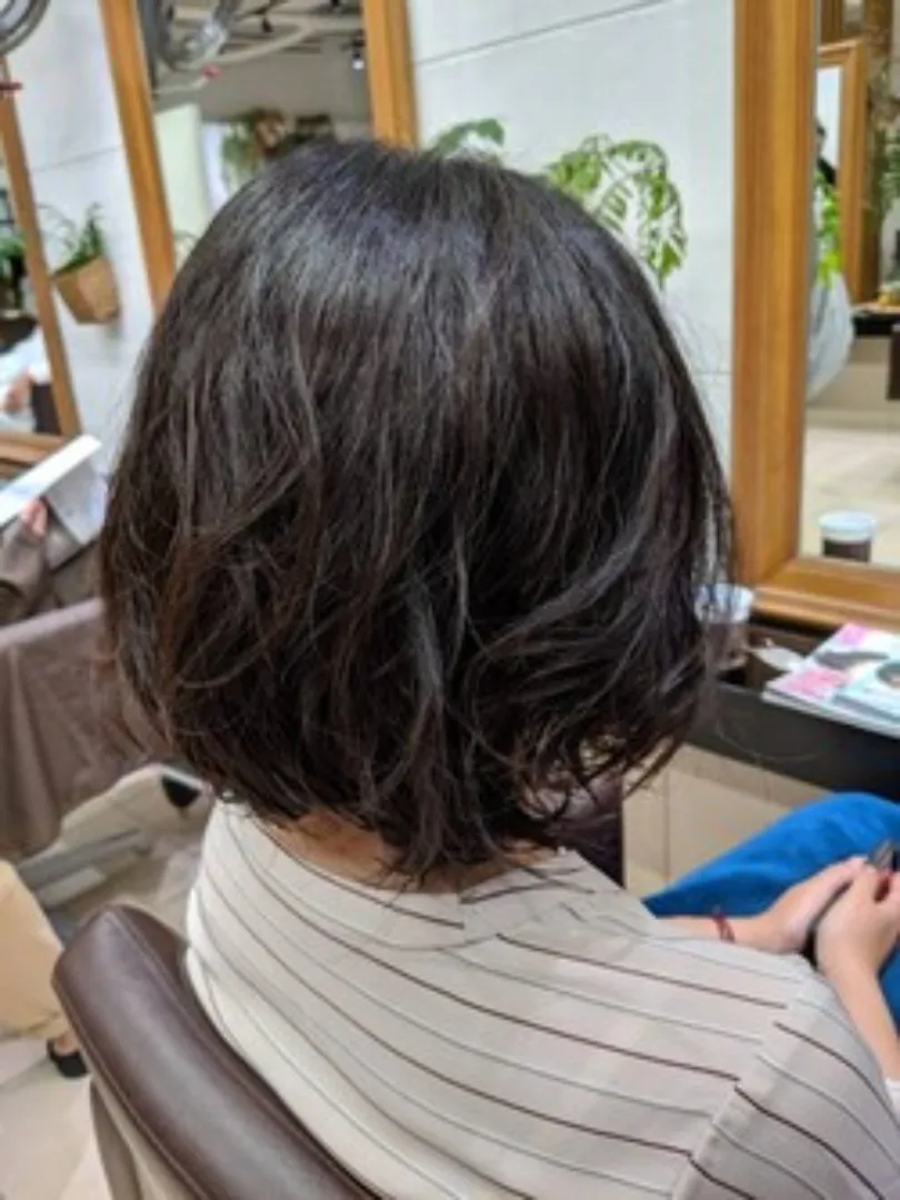 ショートボブパーマ